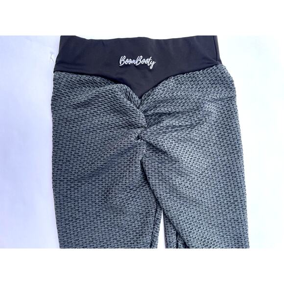 BOOM BOOTY, SIZE M, BOOTY ENHANCING LEGGINGS, GRAY - Picture 3 of 5